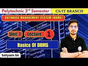 Database Management System | Unit-1| Lec-1 | Introduction of DBMS | By-Satyam Sir