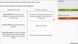 Geometric definitions example