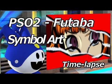 PSO2 - Futaba Cut-in Symbol Art Time-lapse