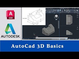Autodesk AutoCAD Course 14 AutoCad 3D Basics with example