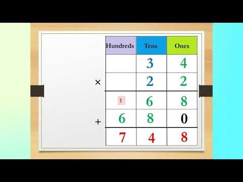 Multiply by 2 Digit Numbers | 2-Digit x 2-Digit and 3-Digit x 2-Digit Step by Step