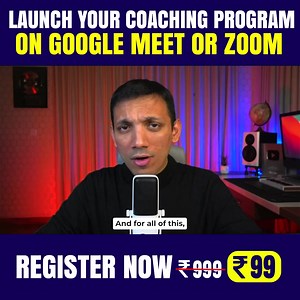 Start Your Online Coaching Business In less than 30 days 👨🏻‍💻👩🏻‍💻 Learn Inside the 1 Day Live- Trainer Growth Summit Where you can personally interact with 3 Legends in the Training and Coaching Industry: 🚀 Blair Singer - Master of Masters and Rich Dad Advisor 🚀 Siddharth Rajsekar - India's Leading Info Marketing Expert 🚀 Surendran Jayasekar - Founder SuccessGyan You will learn: ✅ How to design the course ✅ How to guarantee Success ✅ How to do marketing, how to run Ads ✅ How to launch l