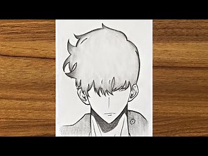 How to draw SUNG JIN WOO from SOLO LEVELING | How to draw anime step by step | Drawing for beginners