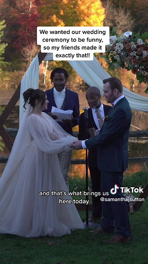 Fun Wedding Ceremony with Comedian Officiants