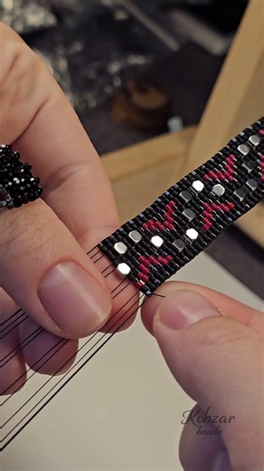 Perfect bead row.Beading for beginers.