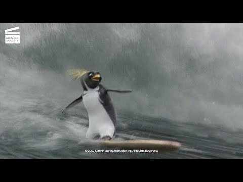 Surf's Up: Wipeout King Scene (HD CLIP)