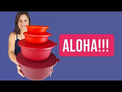 Kit Tigelas Aloha Tupperware