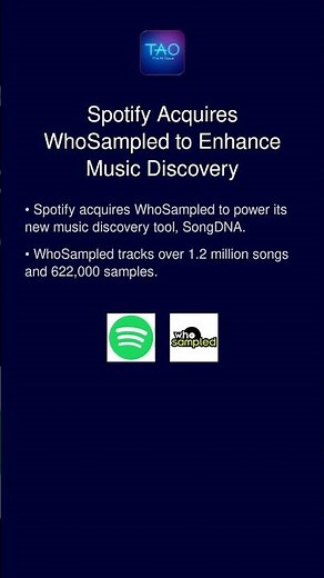 Spotify Acquires WhoSampled to Enhance Music Discovery