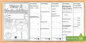 Year 6 Probability Activity Workbook