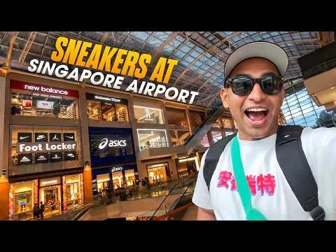 Sneaker Shopping at Singapore Changi Airport 🇸🇬👟 | Every Sneakerhead Needs to See This