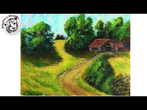 How to Paint a Complete Landscape Step by Step with oils or acrylics