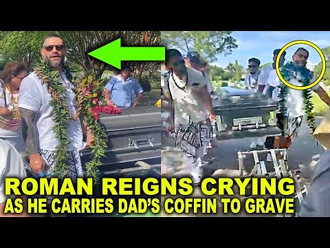 Roman Reigns Crying As He Carries Dad's Coffin to Grave at Sika Funeral Bloodline & Paul Heyman Sad