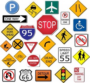 [Hot Item] Aluminum Traffic Sign Symbols LED Reflective Warning Traffic Sign