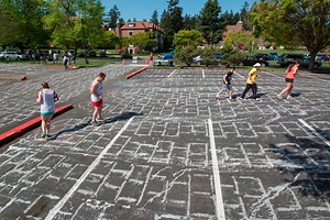 UPS students set new world hopscotch record
