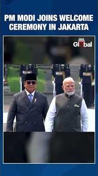 PM Narendra Modi Attends Ceremonial Welcome In Jakarta With President Prabowo Subianto