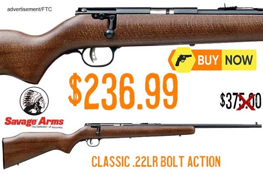 SAVAGE ARMS Mark I G Smooth Bore 22LR Bolt Rifle $236.99 FREE S&H
