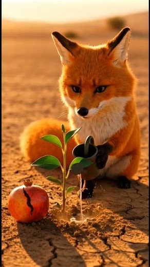 Fox Cried After This 😢 | Sad Animal Story #shorts #animation #viral #ai