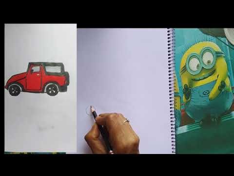 Easy thar drawing! Step by step 🚗 !