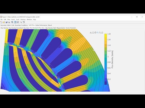 Finite element analysis of a synchronous reluctance motor using EMDLAB