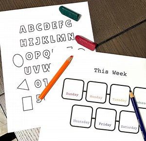 Toddler Learning Printables - Letters, Numbers, Calendar (digital Download) - Etsy UK