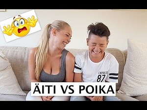 ÄITI VS POIKA HAASTE | häviäjä saa ruokaa päällensä