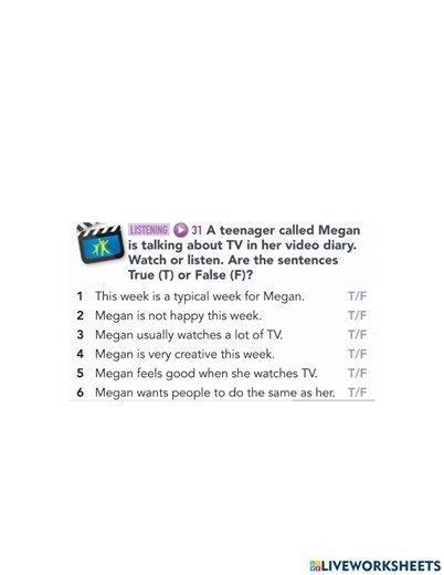 GW A1  U.3 Life skills video worksheet