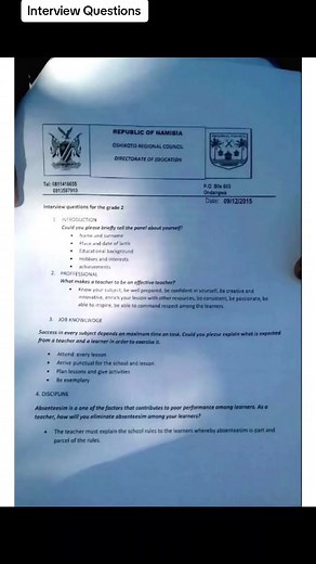 Teacher Interview Questions - Tips and Answers