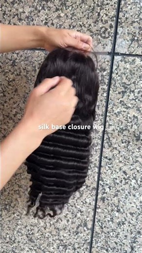 Deep Wave Silk Base Closure Wig
