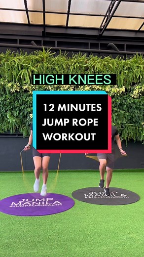12 Minutes Jump Rope workout. If you can’t perform the footwork, you may just stick with regular bounce. #jumprope #jumpmanila #workout #workoutathome #fitness #noexcuses #motivation #weightloss #caloriedeficit #tabata #intervaltraining