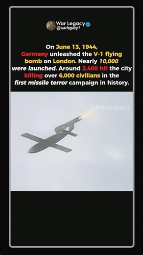 Hitler’s Rocket That Terrorized London #ww2 #shorts