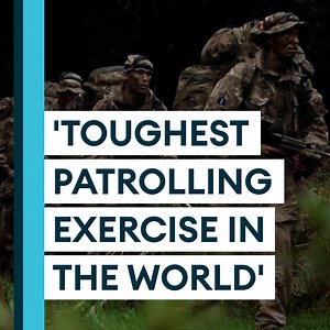 "The toughest patrolling exercise in the world." This is 𝗘𝘅𝗲𝗿𝗰𝗶𝘀𝗲 𝗖𝗮𝗺𝗯𝗿𝗶𝗮𝗻 𝗣𝗮𝘁𝗿𝗼𝗹 - ran by the British Army in Wales. 🏴󠁧󠁢󠁷󠁬󠁳󠁿 Watch more of the exercise on our YouTube channel 👉 https://bit.ly/3b7NlG5 | Forces News