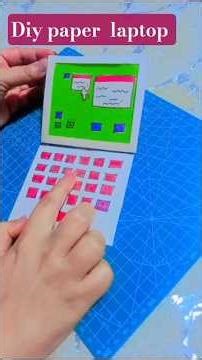 Mini Paper Laptop 💻 | Easy DIY Craft for SchoolTurn simple paper into a cute mini laptop 😍✂️