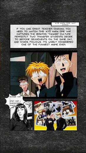 Kyō Kara Ore Wa!!: The Funniest Delinquent Anime 👱‍♂️🦔 (1993)