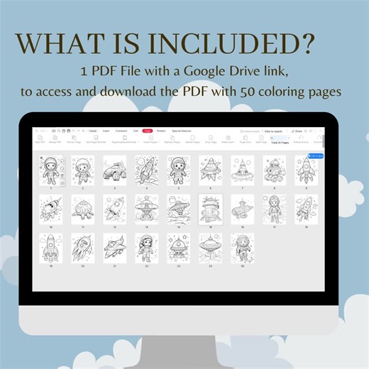 Space Coloring Book: 50 Astronaut & Planet Pages (digital Download) - Etsy