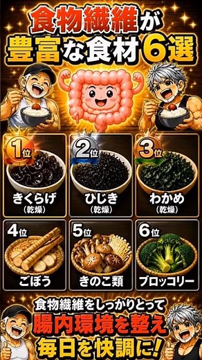 食物繊維が多い食材6選 #健康習慣