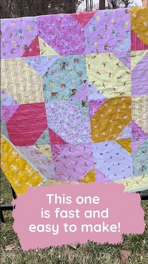 Need a quick easy baby quilt idea? We’ve got a new quilting tutorial on how to make this! #quilting