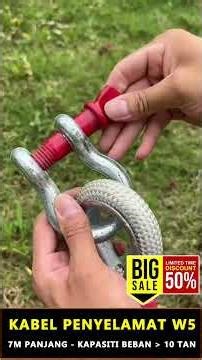 Tali tarik kereta 10 tan W5 asli