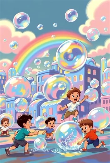 Rainbow Adventure: Fun Animated Playground for Kids