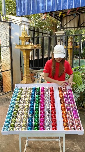 Soothing Rain Sounds Meet Sort Color Ball Puzzle Relaxation | Dalin TV