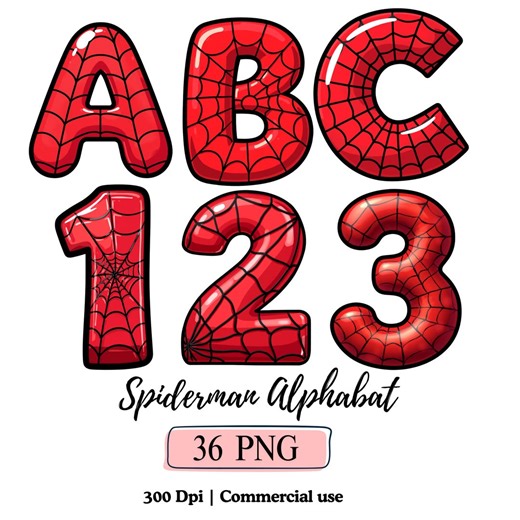 Spiderman Alphabet Spidey Font Birthday Numbers PNG Bundle Spider Letters Set Superhero Characters Spider Web Alphabet Spider Boy Clipart - Etsy