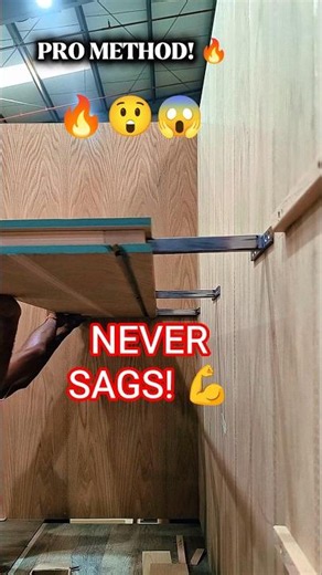 Next-Level Cabinet Shelf Fitting Process! #Shorts #woodworking #diy #tips