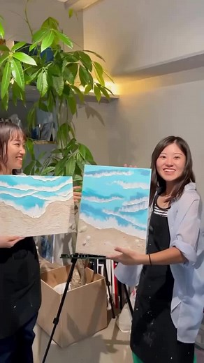 波のテクスチャーアート体験 初心者歓迎