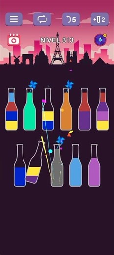 Water Sort Puzzle nivel 313