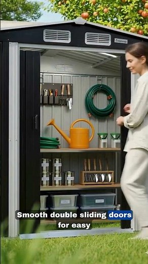 Garden Shed with Side Storage Durable Steel Outdoor Storage Solution for Australia
