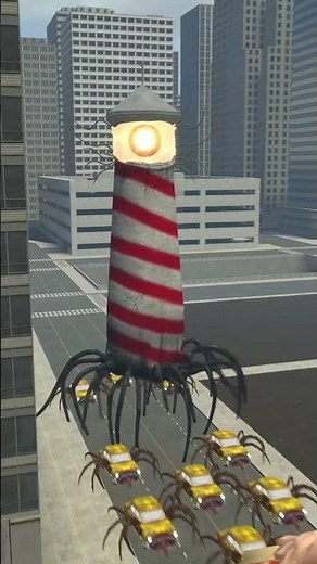 DRЫNDA vs CRABTANIC LIGHTHOUSE CAR EATER CRABPLANE ARMY BIG CITY CHALLENGE #gmod #sfm