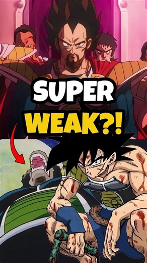 Why Saiyans on Planet Vegeta Was so Weak #shorts #dragonball #dragonballz