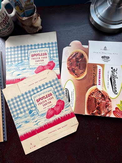 Vintage Cartons, Ice Cream Carton - Etsy