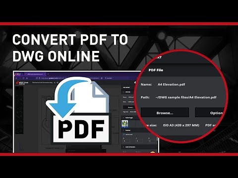 Convert PDF to DWG Online