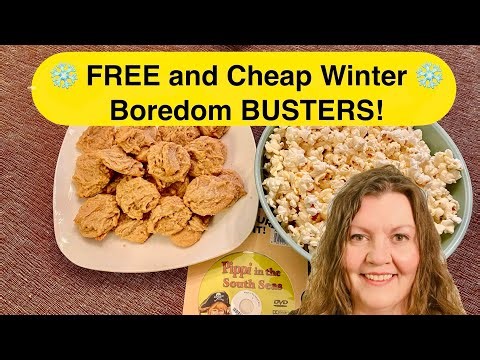 10 Free and cheap winter boredom busters. Frugal homemade treats. ￼