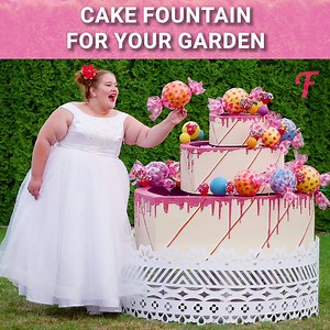 30K views · 94 reactions | A cake fountain for your garden! It will heal even a broken heart! | Fabiosa UK | Facebook